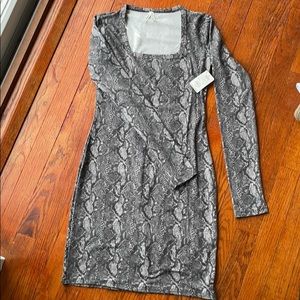 Mudd fitted dress snake print